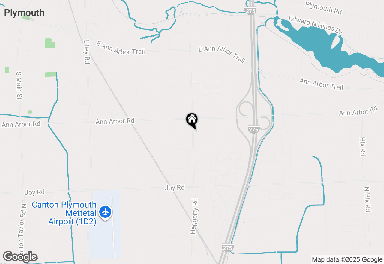 Map of 9313 N Haggerty Road #9333, Plymouth, MI 48170