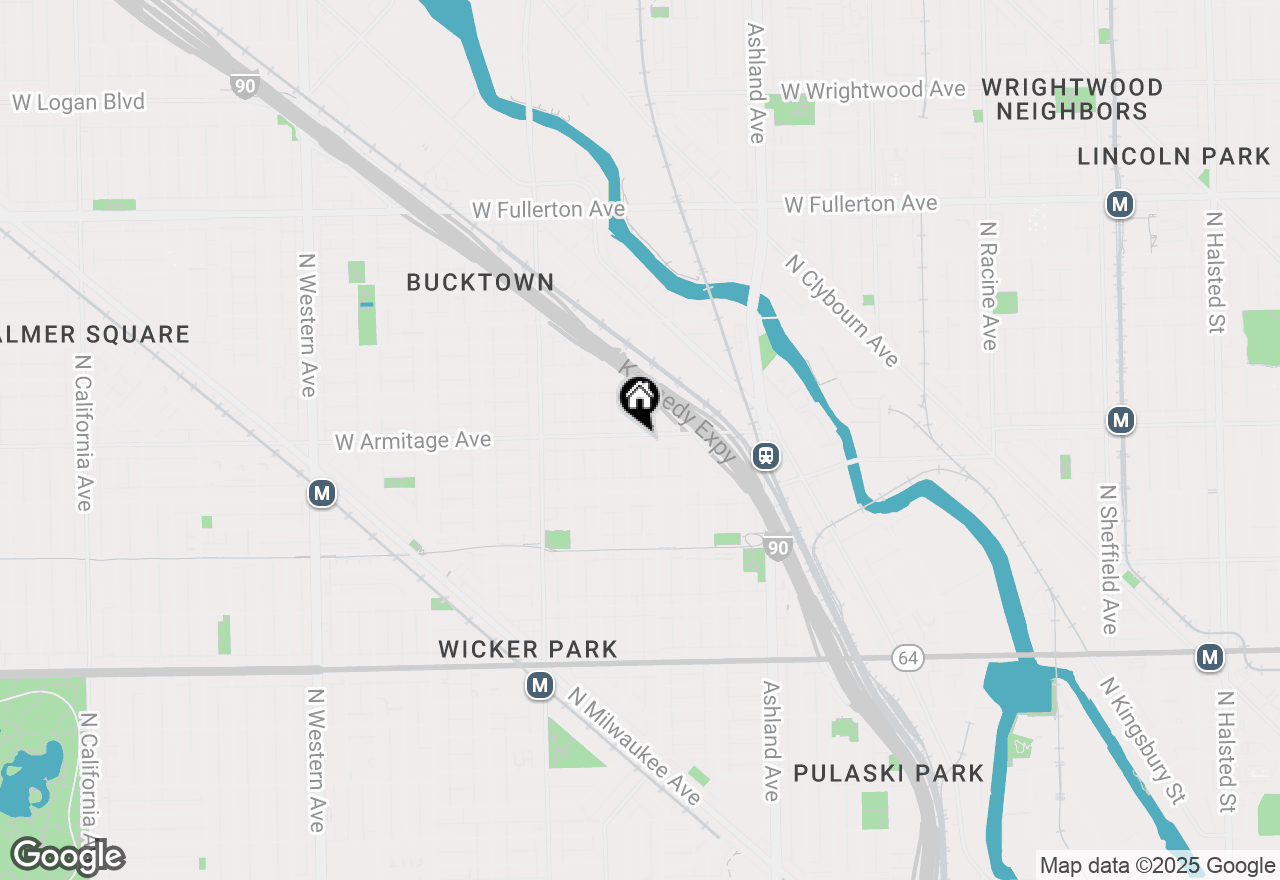 Map of 1815 W Armitage Avenue #4, Chicago, IL 60622