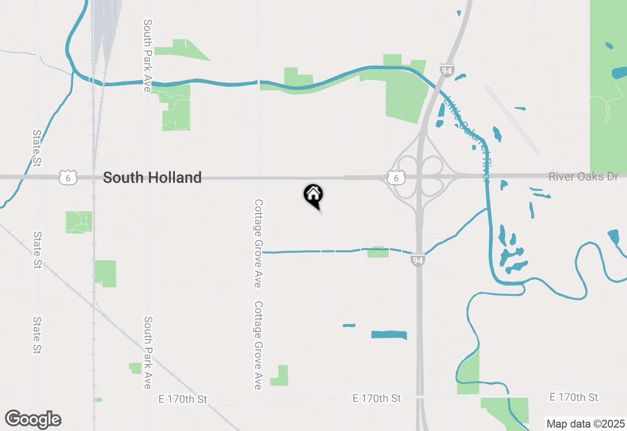 Map of 1006 E 163rd Street, South Holland, IL 60473