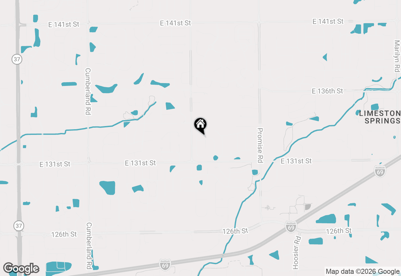 Map of 10632 Ashview Drive, Fishers, IN 46038