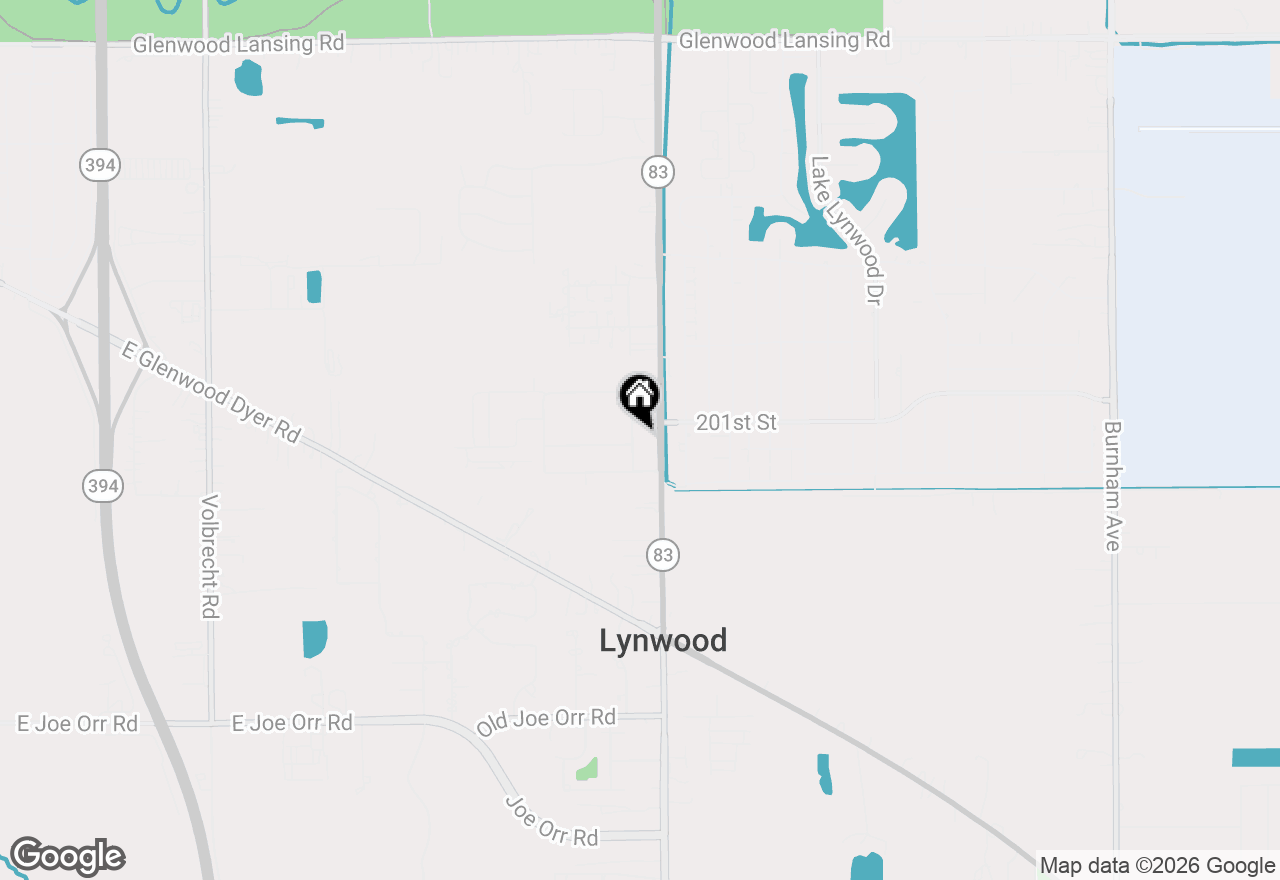 Map of 20125 Preston Lane, Lynwood, IL 60411