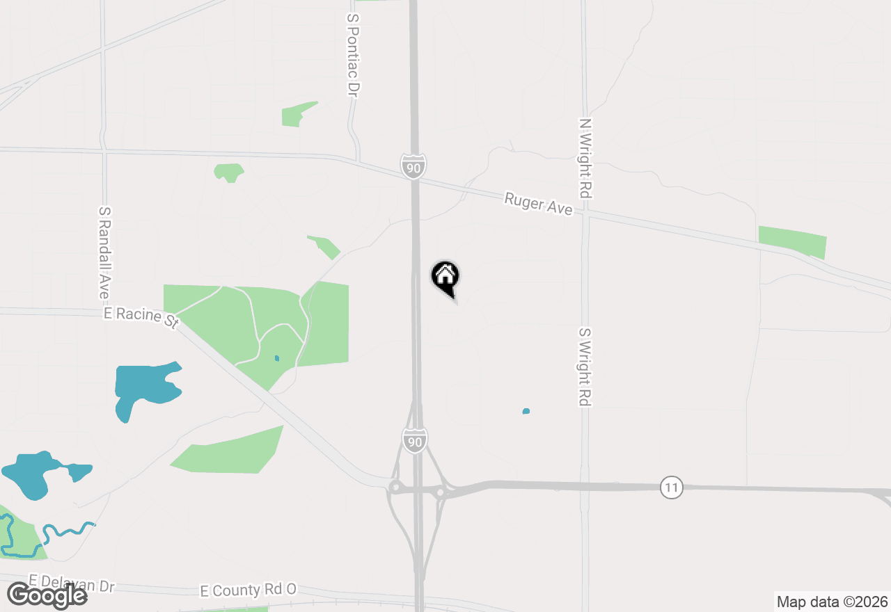 Map of 3109 Canterbury Ln, Janesville, WI 53546