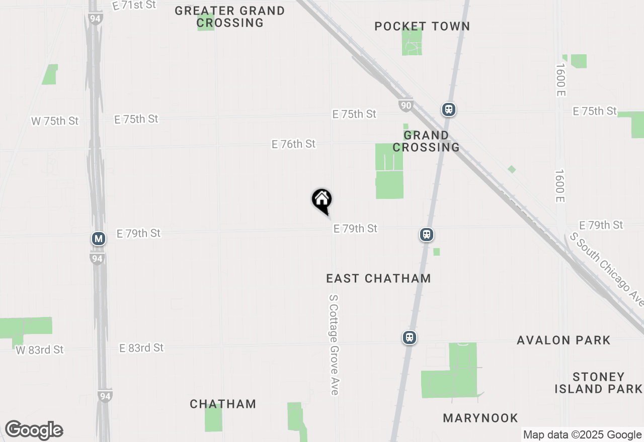 Map of 7843 S Evans Avenue, Chicago, IL 60619