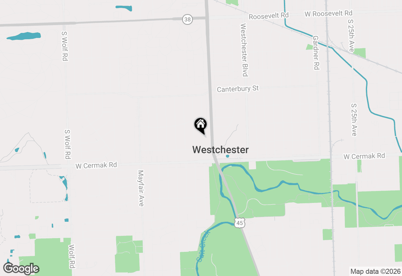 Map of 1934 Belleview Avenue, Westchester, IL 60154