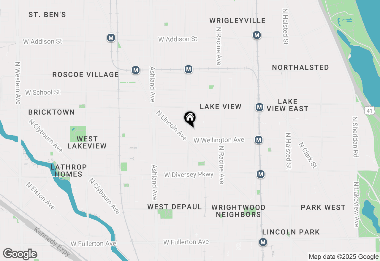 Map of 3037 N Southport Avenue #1F, Chicago, IL 60657