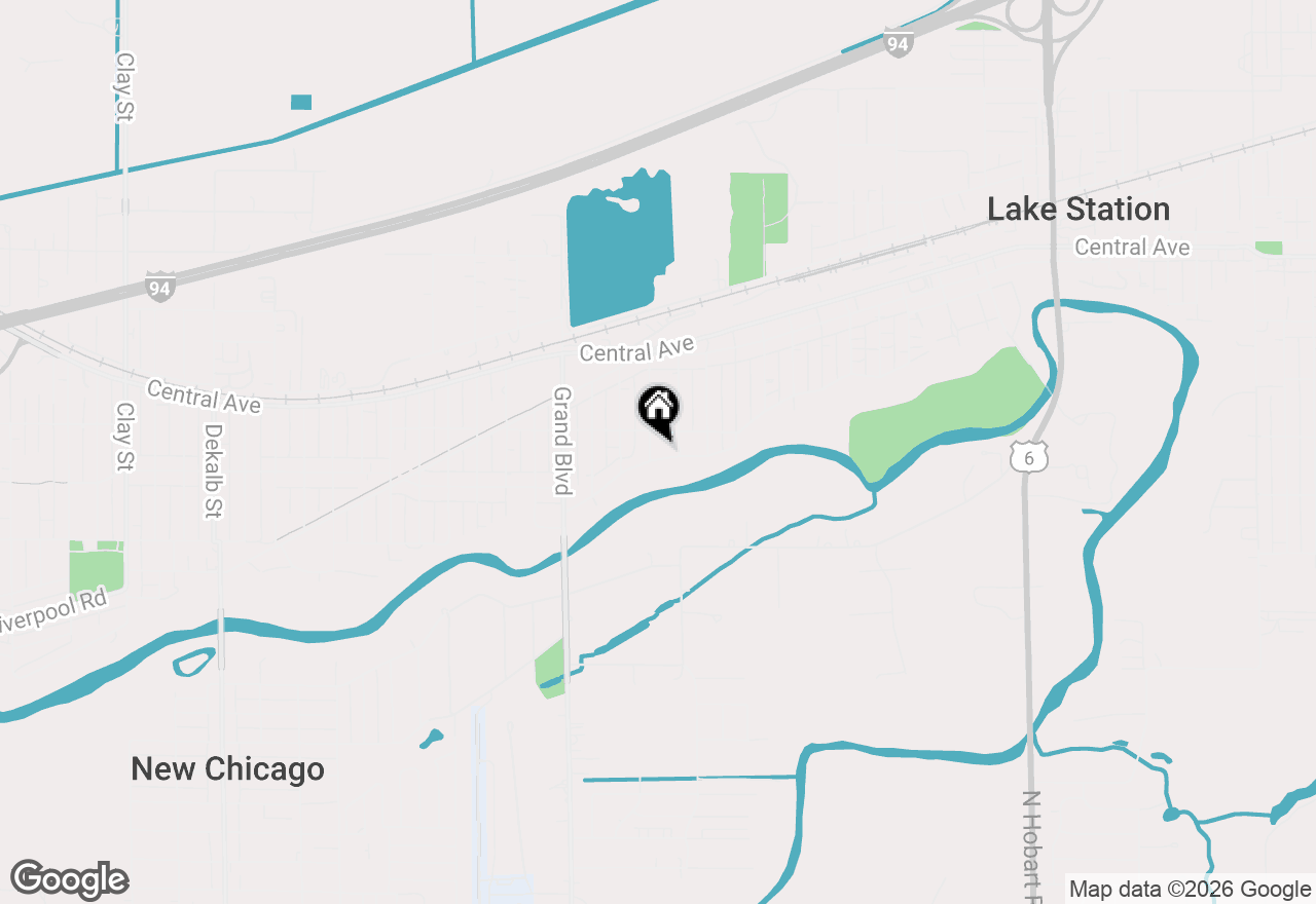 Map of 2214 Riverside Drive, Lake Station, IN 46405