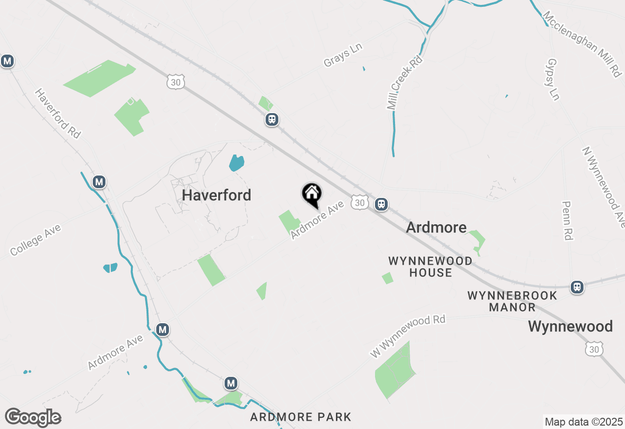 Map of 110 Ardmore Avenue, Ardmore, PA 19003