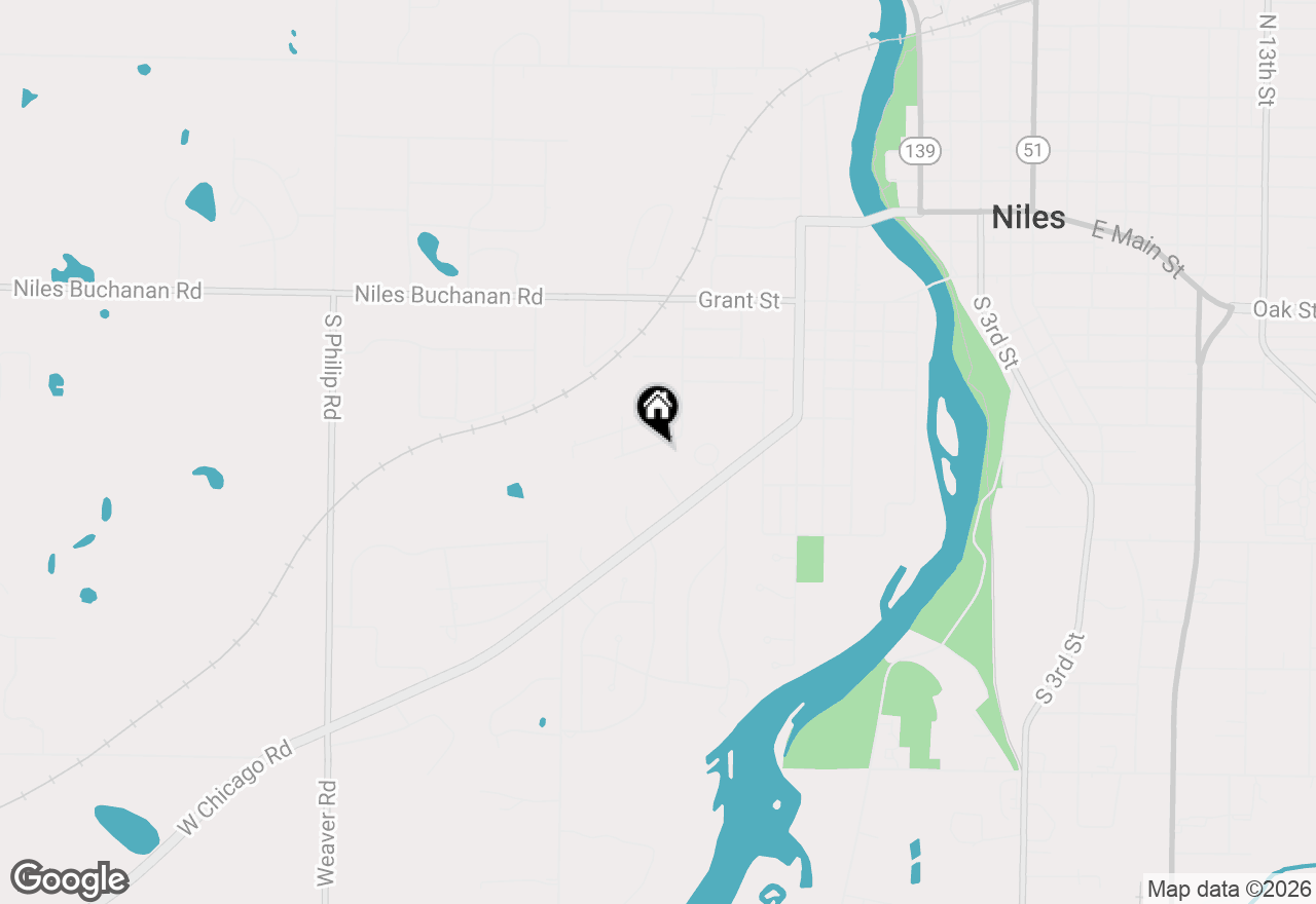 Map of 926 Birch Street, Niles, MI 49120