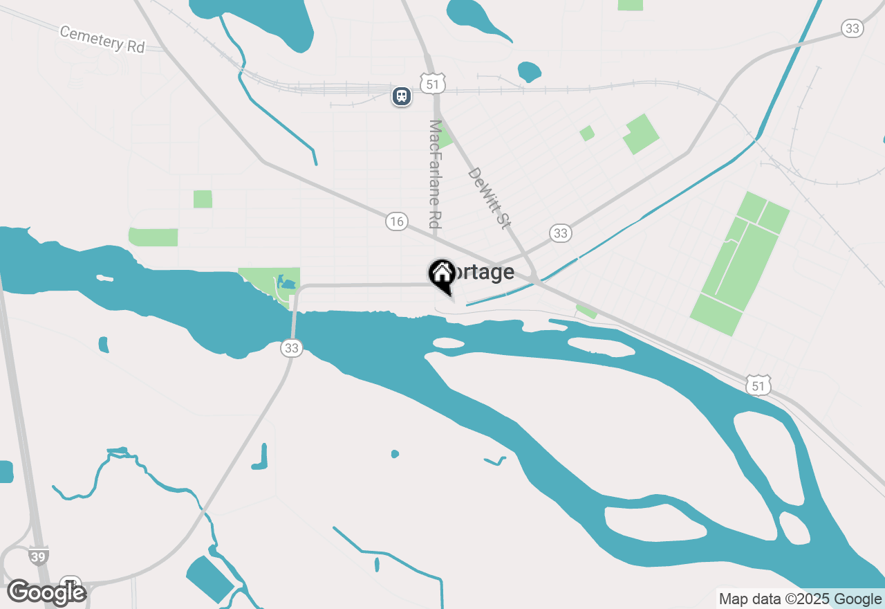 Map of 324 W Edgewater Street, Portage, WI 53901