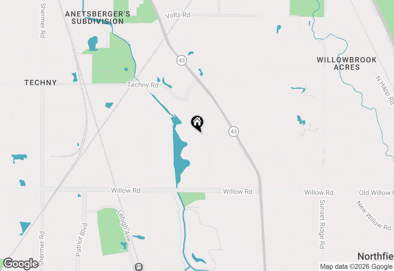 Map of 2220 Founders Drive #107, Northbrook, IL 60062
