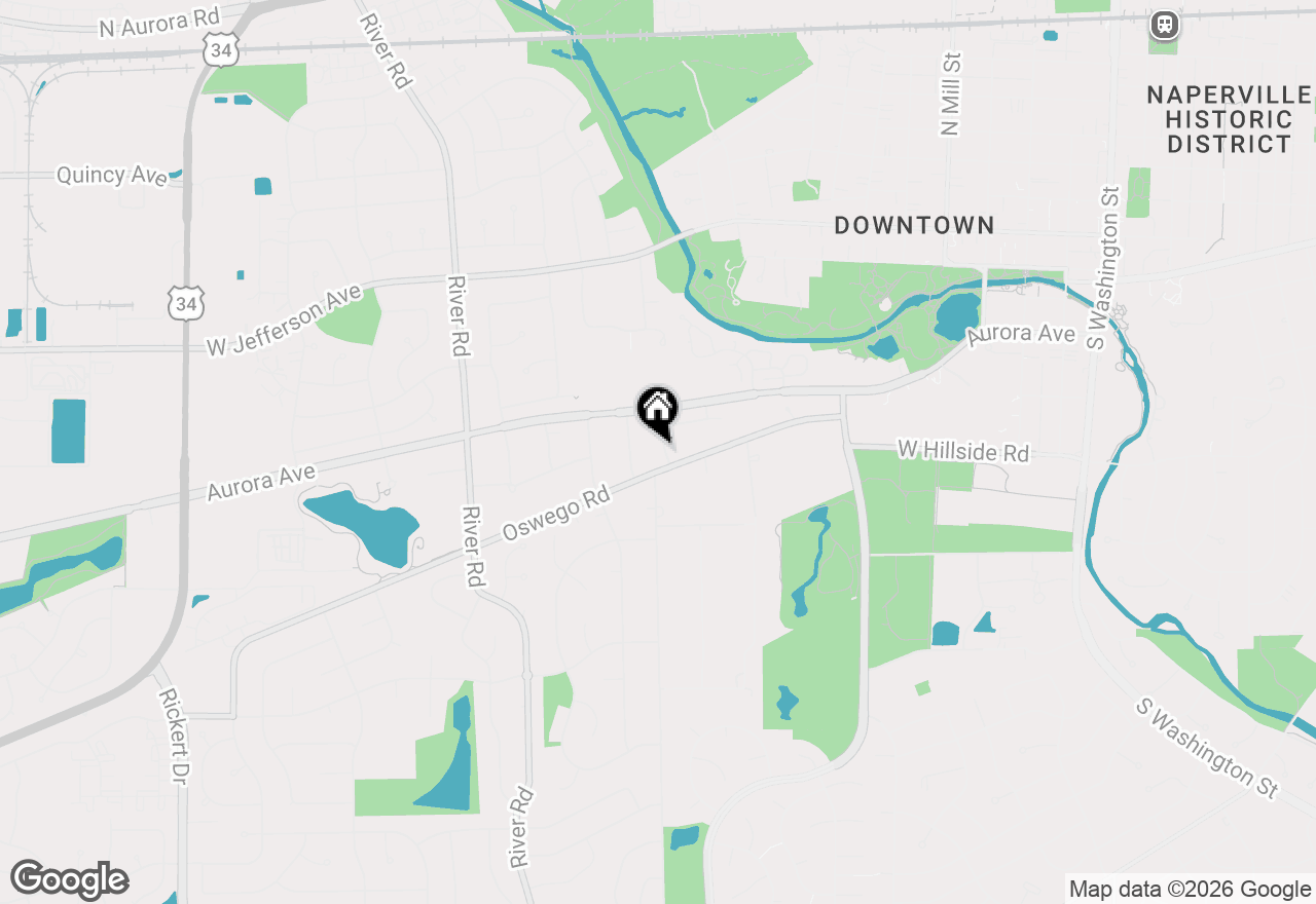 Map of 1095 Devonshire Avenue, Naperville, IL 60540