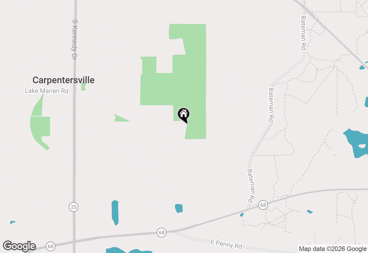 Map of 399 Tee Lane, Carpentersville, IL 60110