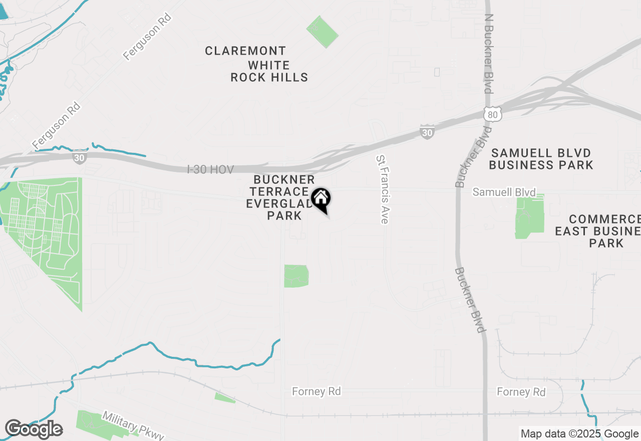 Map of 6410 Symphony Lane, Dallas, TX 75227