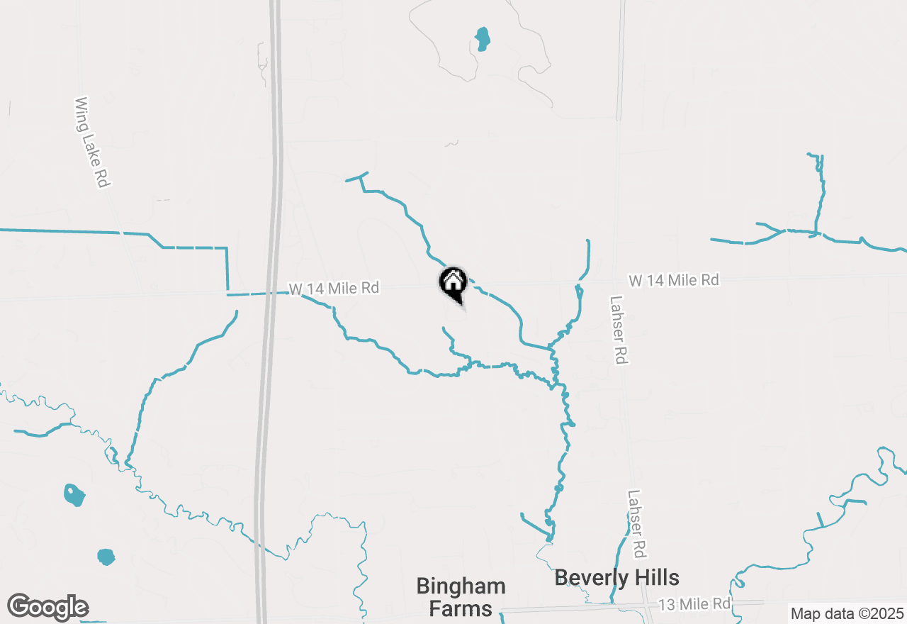 Map of 32863 Outland Trail, Bingham Farms, MI 48025