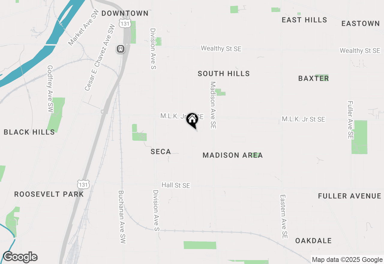 Map of 246 Powell Street Se, Grand Rapids, MI 49507