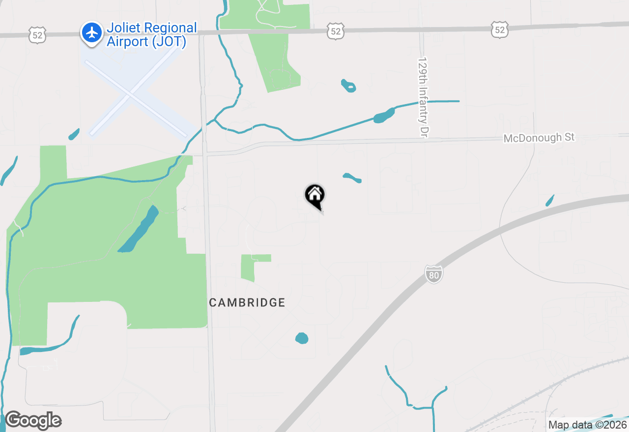 Map of 632 Spring Leaf Drive, Joliet, IL 60431