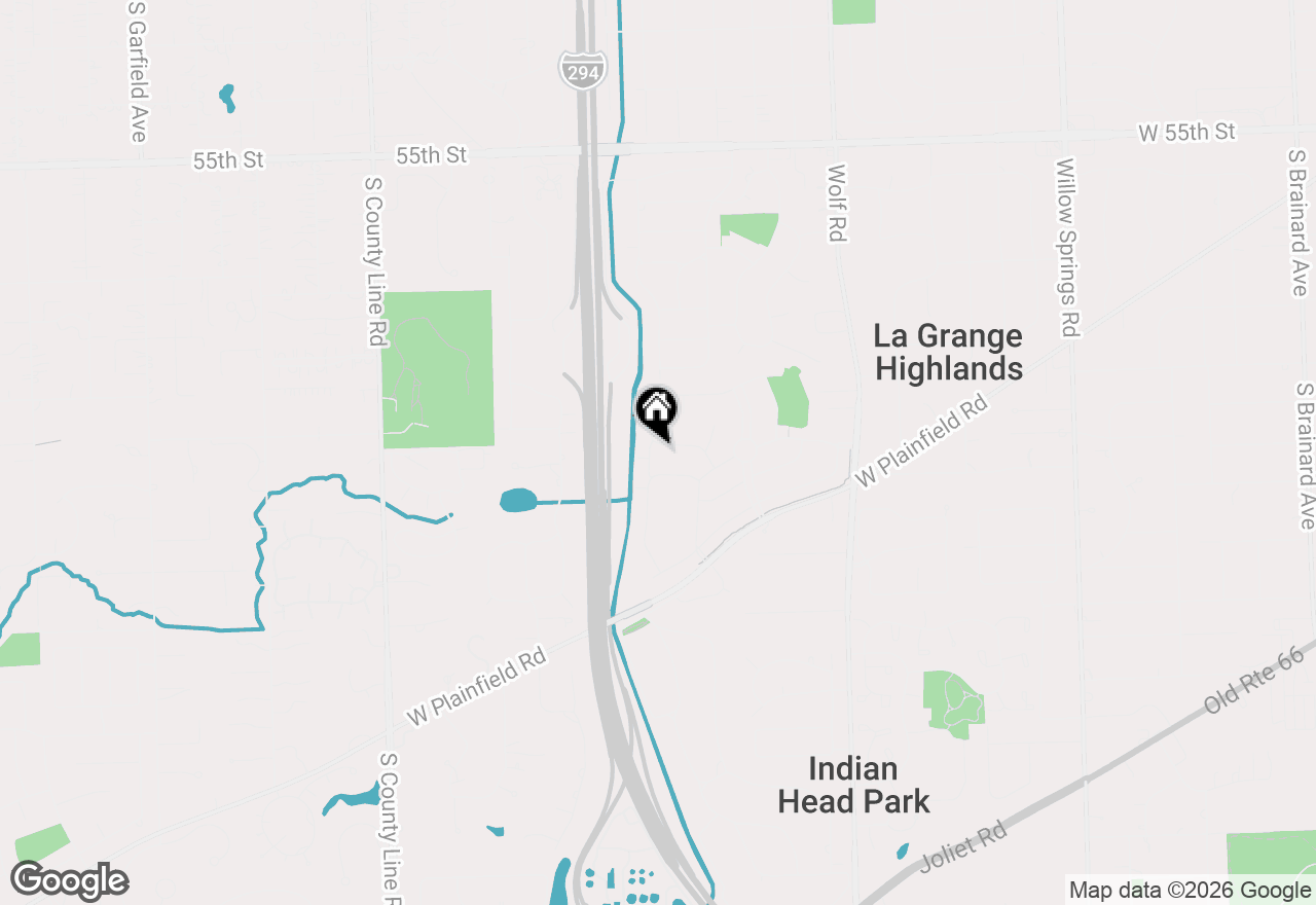 Map of 6005 Flagg Creek Lane, Western Springs, IL 60558