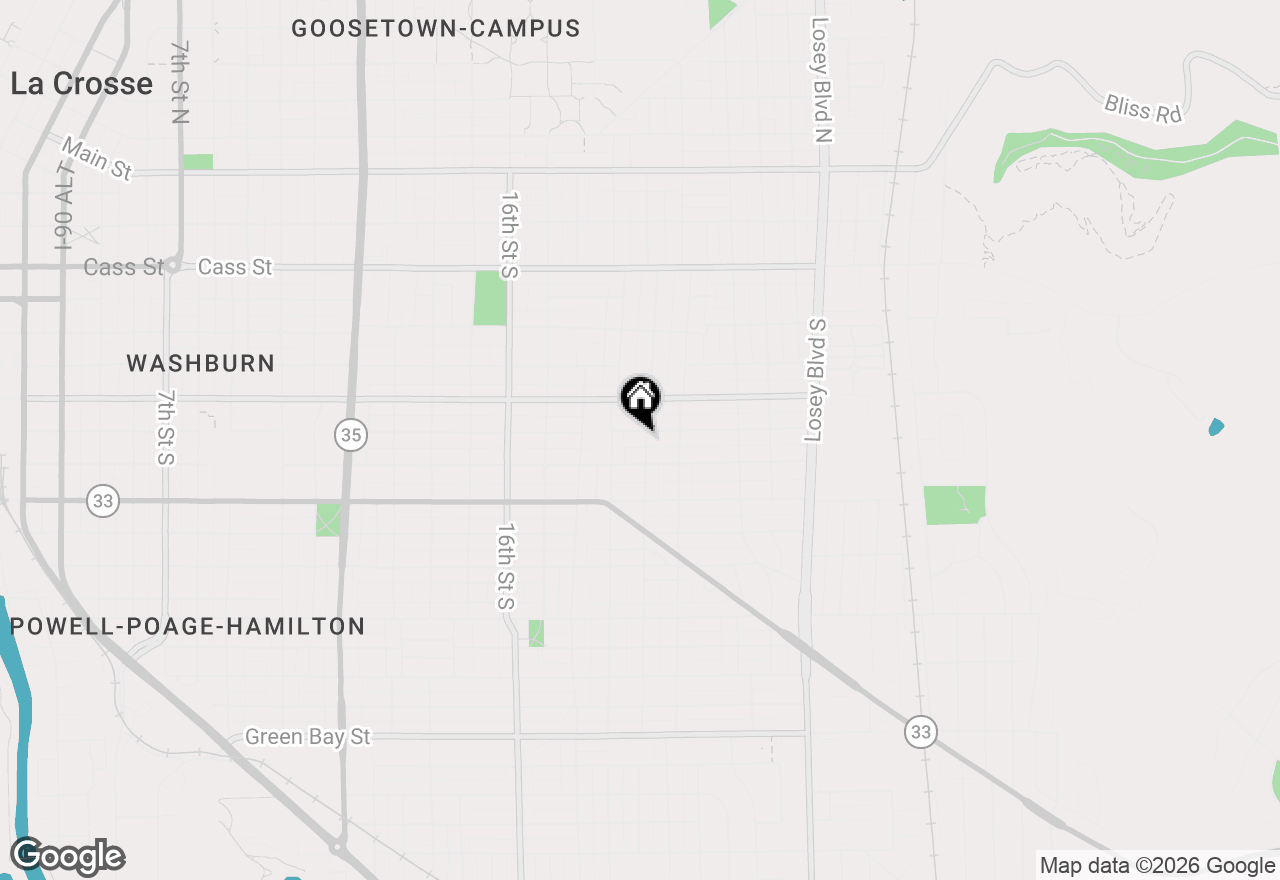 Map of 704 20th St S, La Crosse, WI 54601