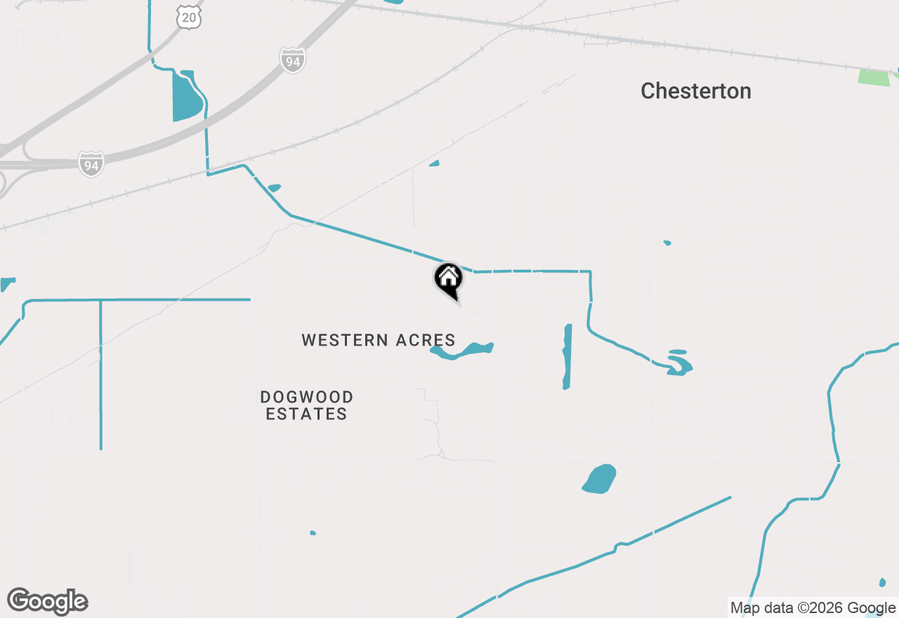 Map of 1100 Saratoga Lane, Chesterton, IN 46304