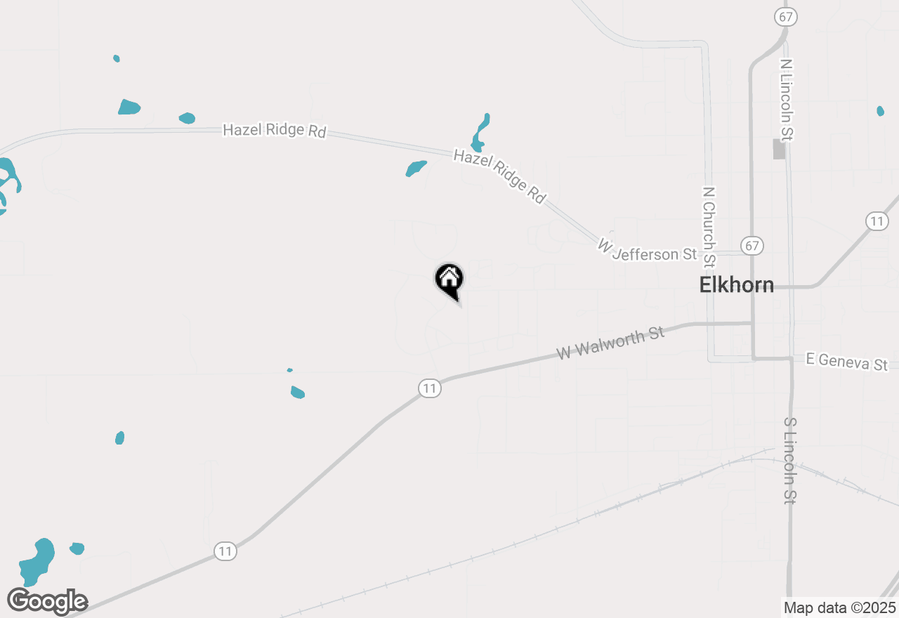 Map of 55 E Sedgemeadow St, Elkhorn, WI 53121