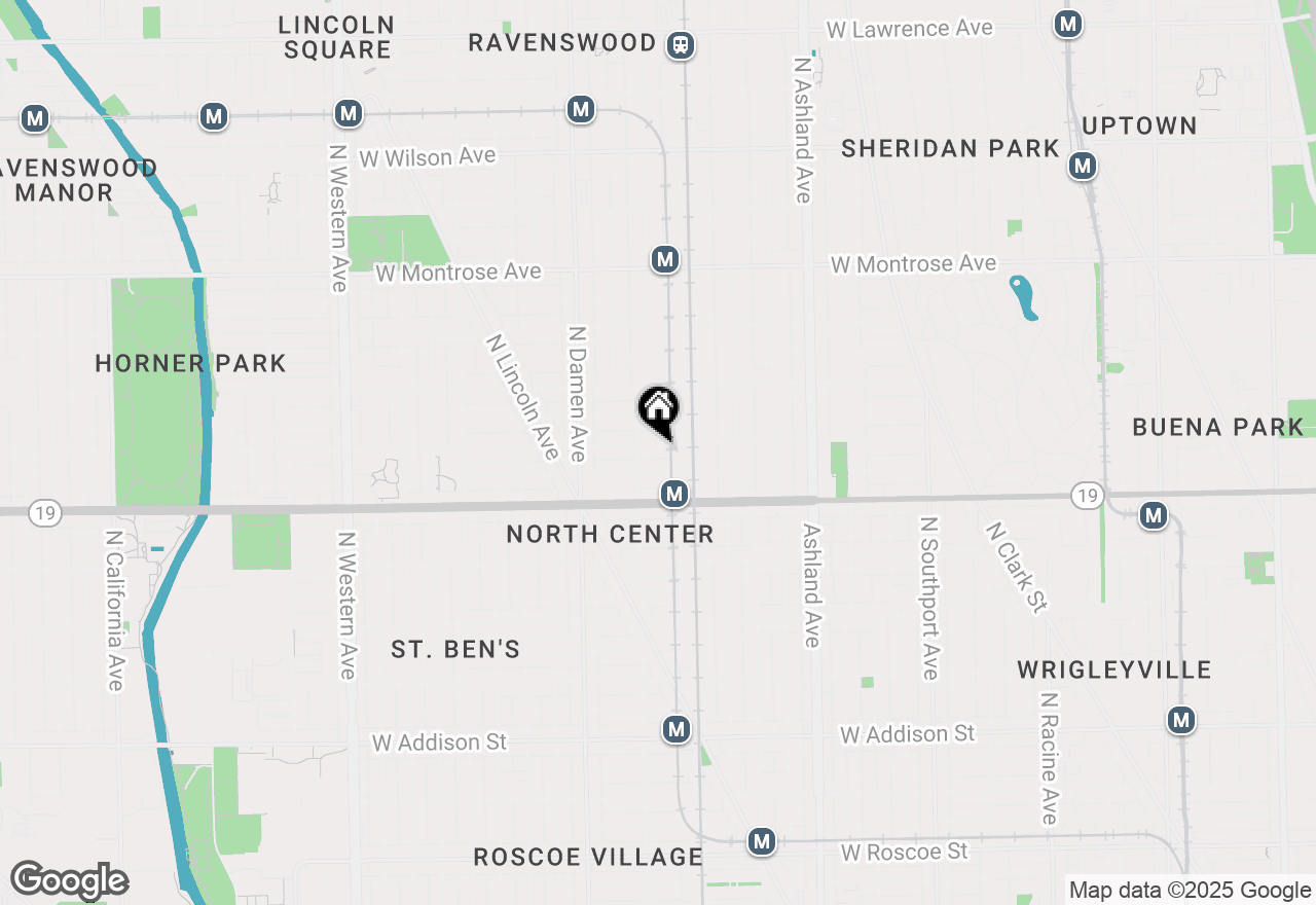Map of 1833 W Belle Plaine Avenue #1, Chicago, IL 60613