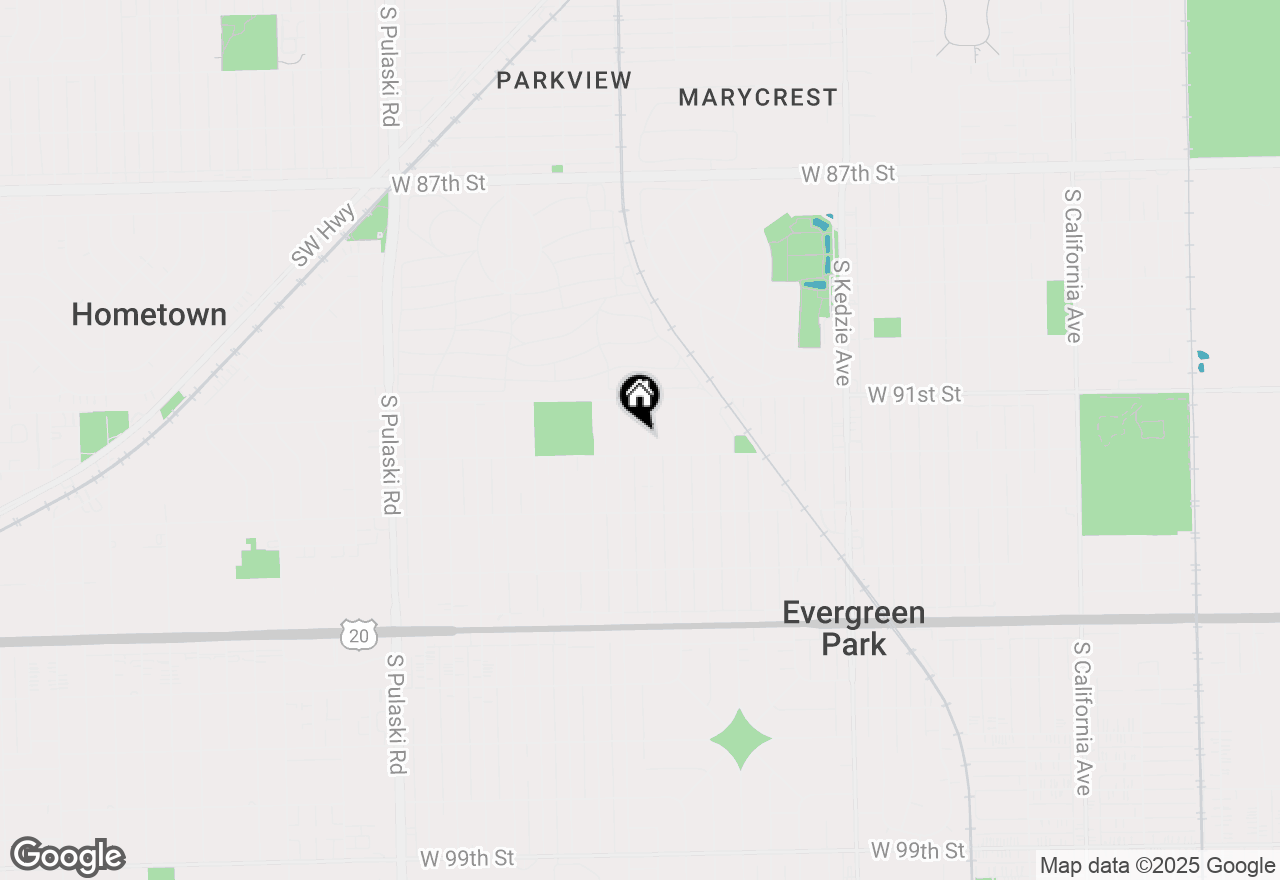 Map of 9140 S Clifton Park Avenue, Evergreen Park, IL 60805