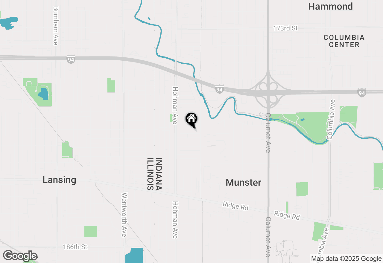 Map of 304 Beverly Place, Munster, IN 46321