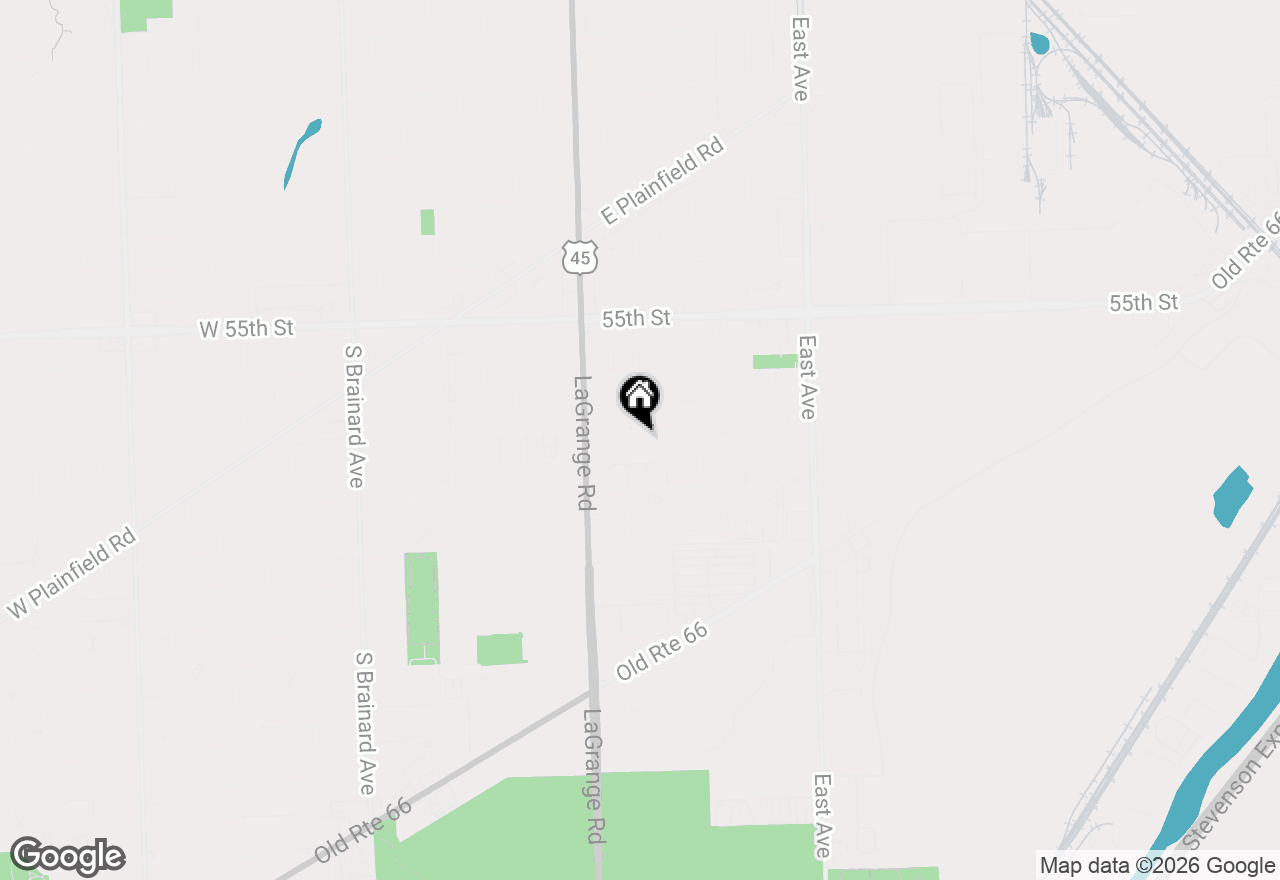 Map of 9901 W 57th Street, Countryside, IL 60525