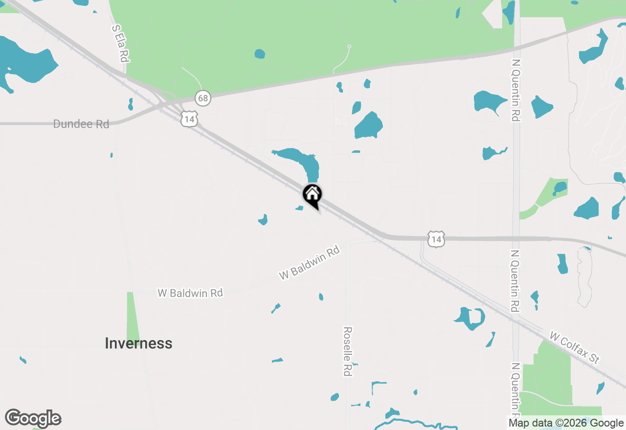 Map of 1550 Banbury Road, Inverness, IL 60067
