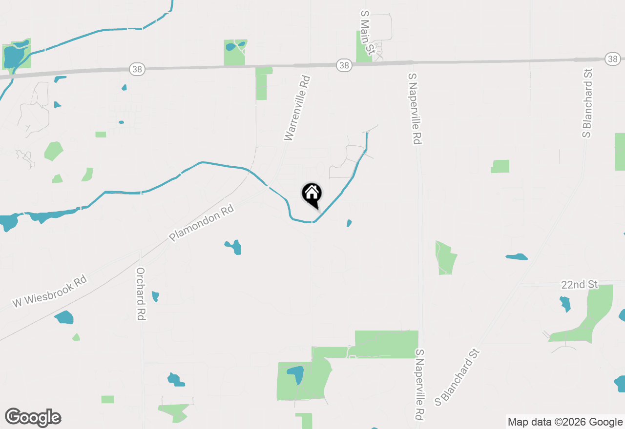 Map of 2S220 Hawthorne Lane, Wheaton, IL 60189