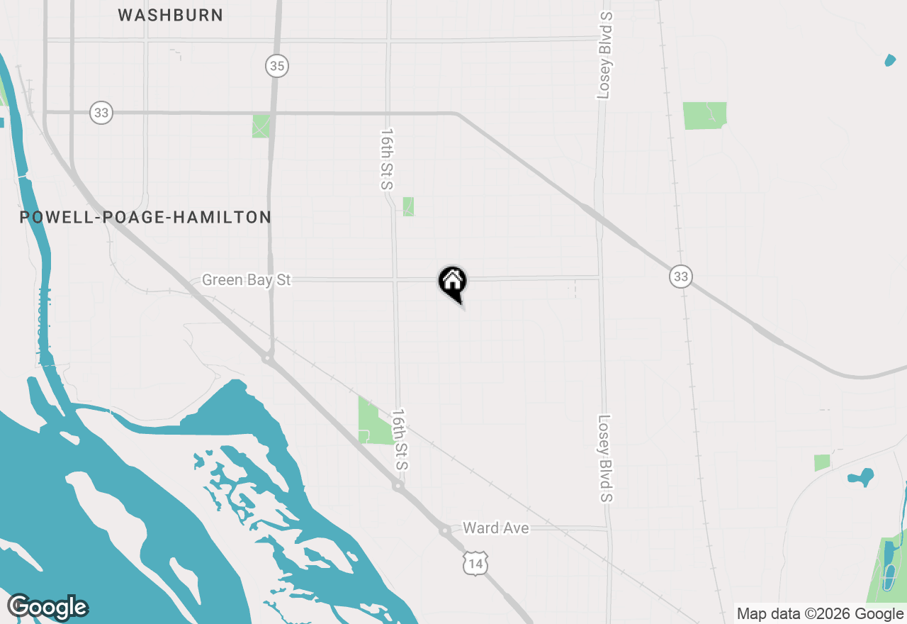 Map of 1814 19th St S, La Crosse, WI 54601