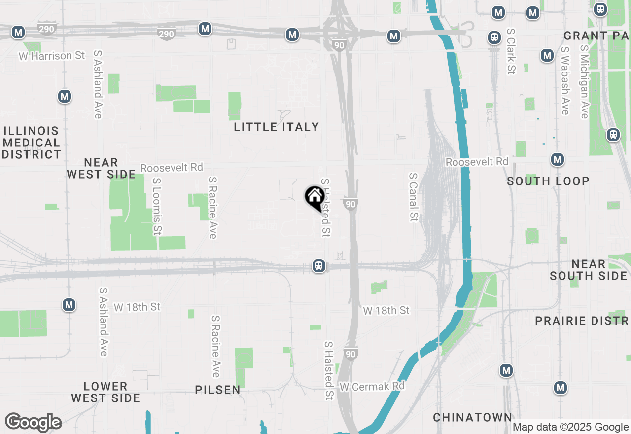 Map of 820 W University Lane #1B, Chicago, IL 60608