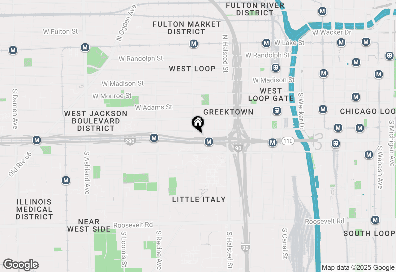 Map of 933 W Van Buren Street #525, Chicago, IL 60607