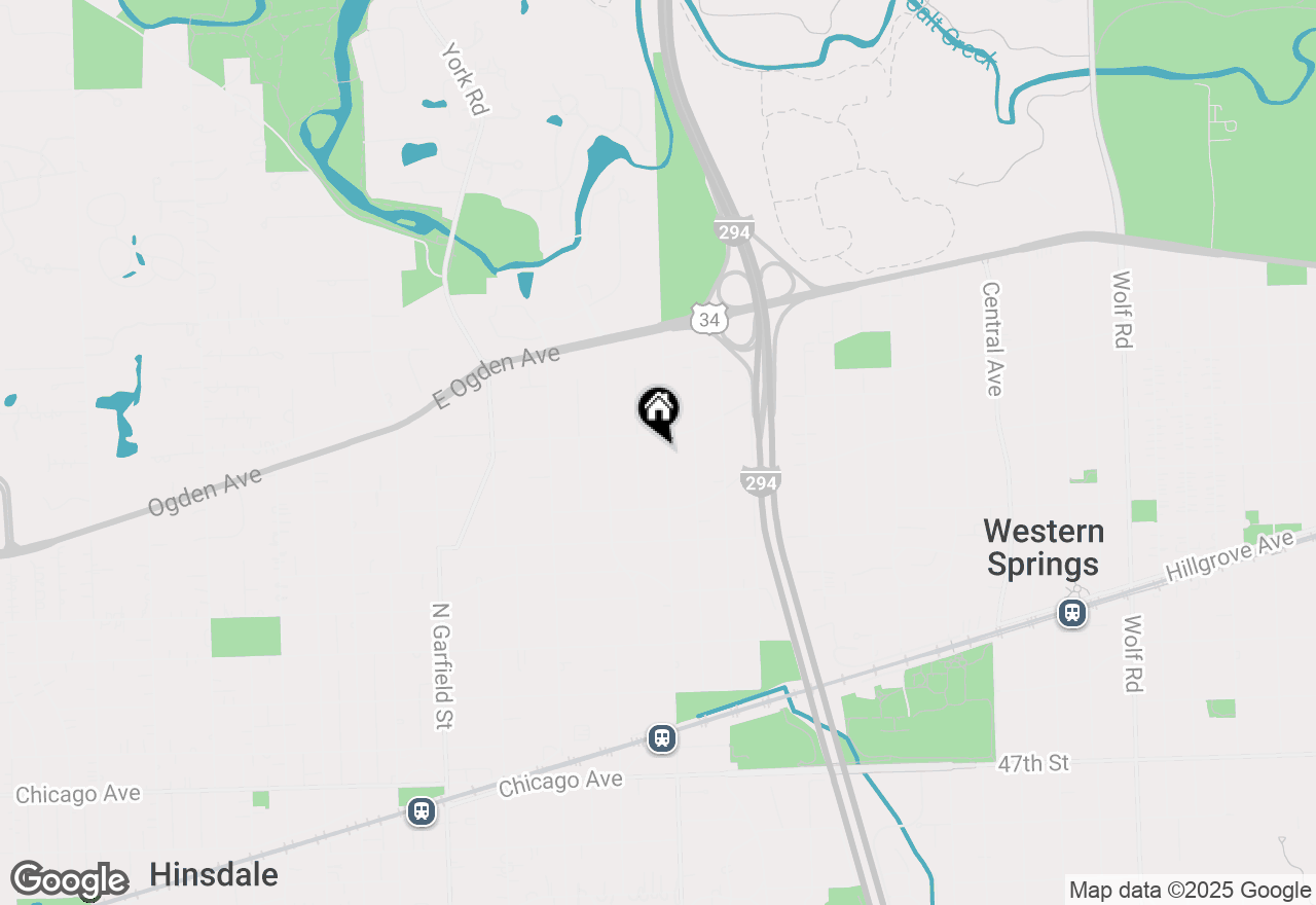 Map of 612 N County Line Road, Hinsdale, IL 60521