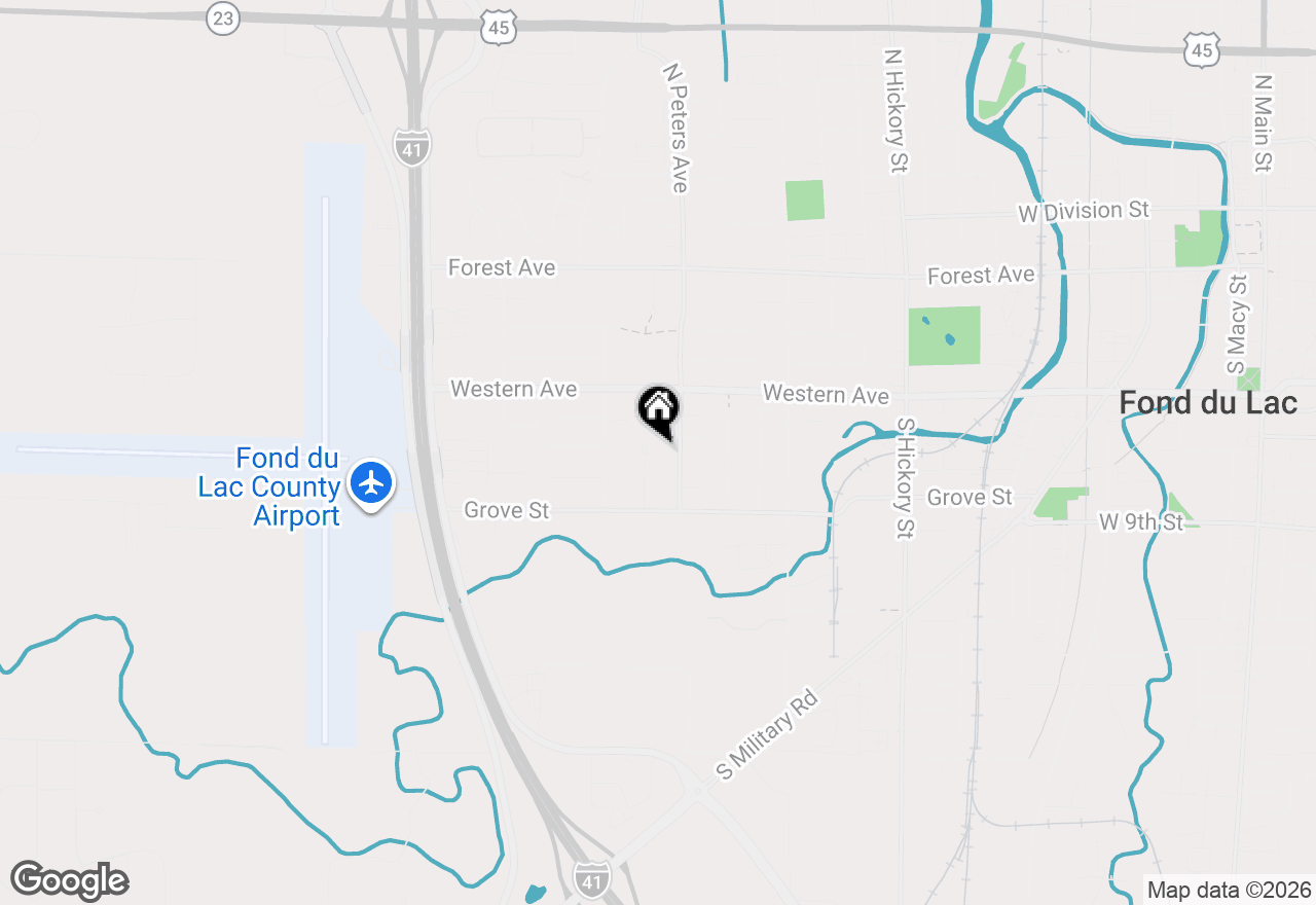 Map of 57 Westfield Cir, Fond Du Lac, WI 54935