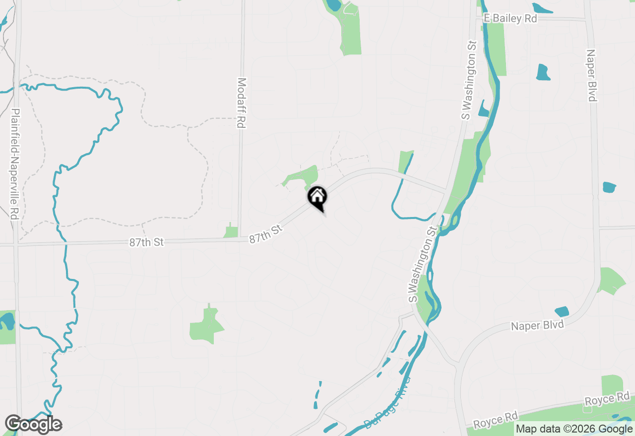 Map of 2167 Countryside Circle, Naperville, IL 60565