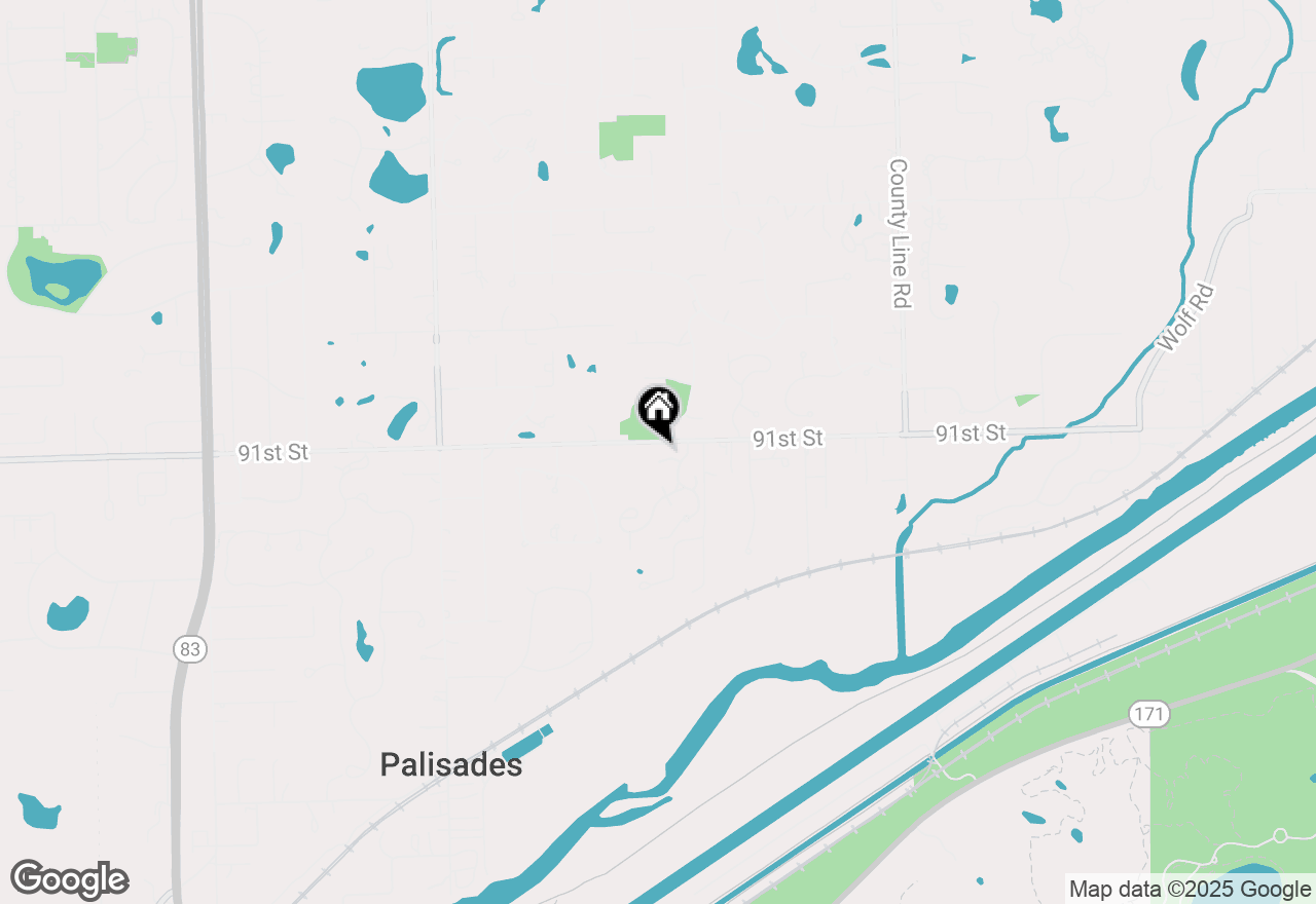 Map of 5 Bel Aire Court, Burr Ridge, IL 60527