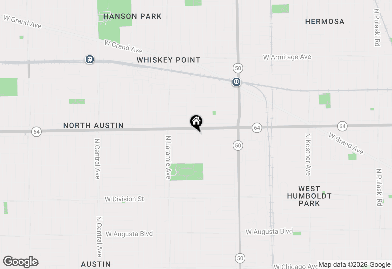 Map of 1539 N Lawler Avenue, Chicago, IL 60651