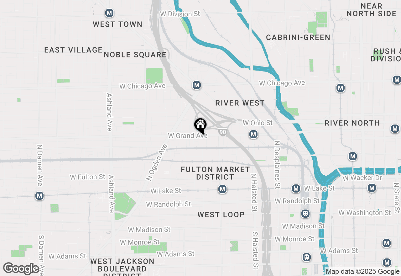 Map of 464 N Aberdeen Street #2R, Chicago, IL 60622