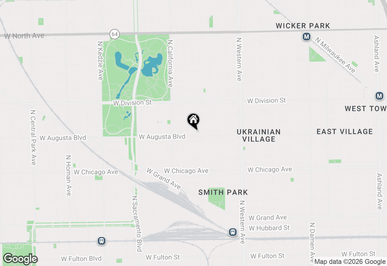 Map of 2646 W Augusta Boulevard #3, Chicago, IL 60622