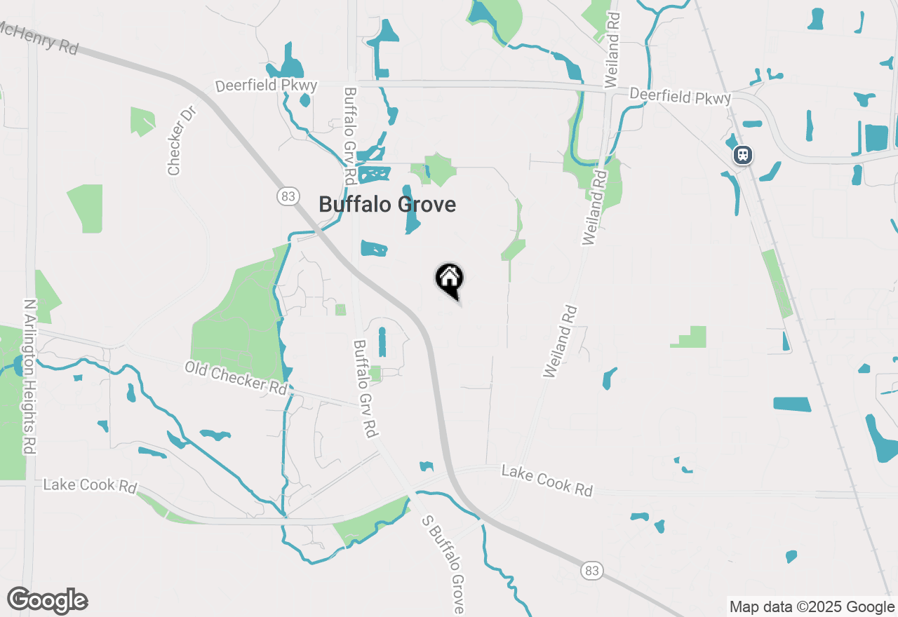 Map of 483 Highland Grove Drive, Buffalo Grove, IL 60089