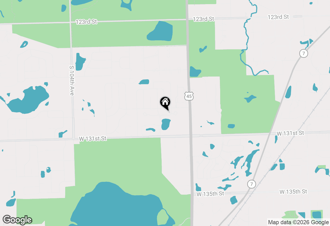Map of 9748 Mill Drive E #2E, Palos Park, IL 60464
