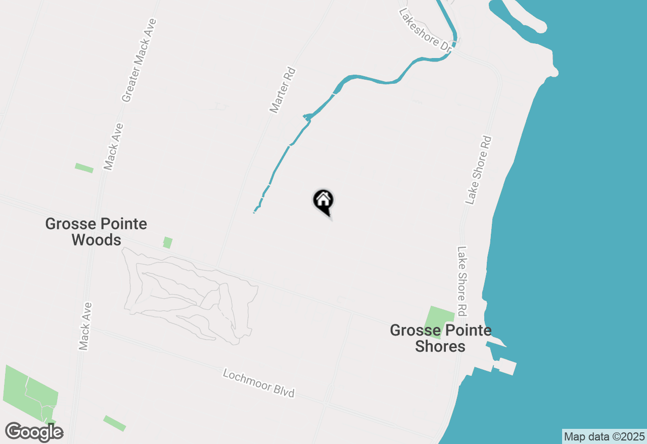 Map of 879 Roslyn Road, Grosse Pointe Woods, MI 48236