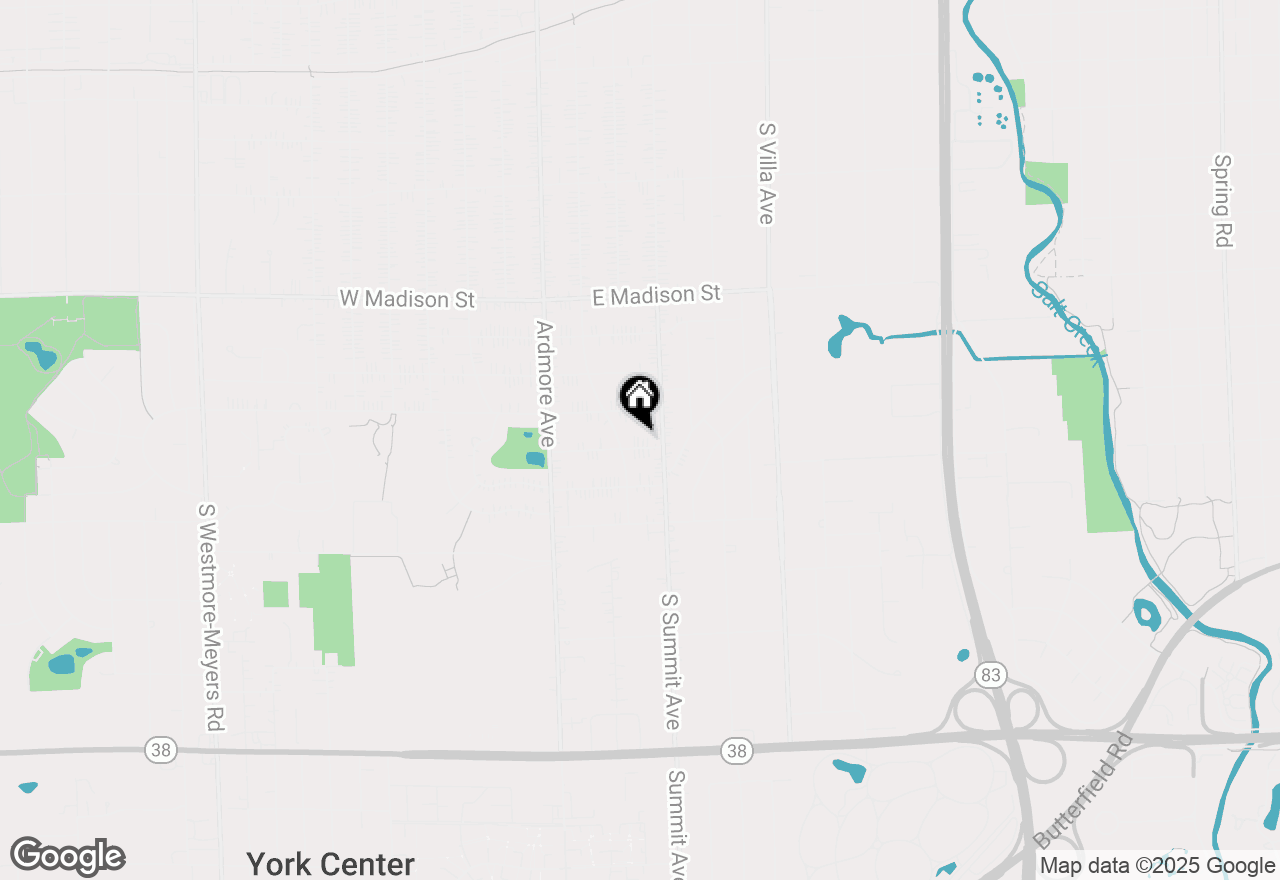 Map of 128 E Van Buren Street, Villa Park, IL 60181