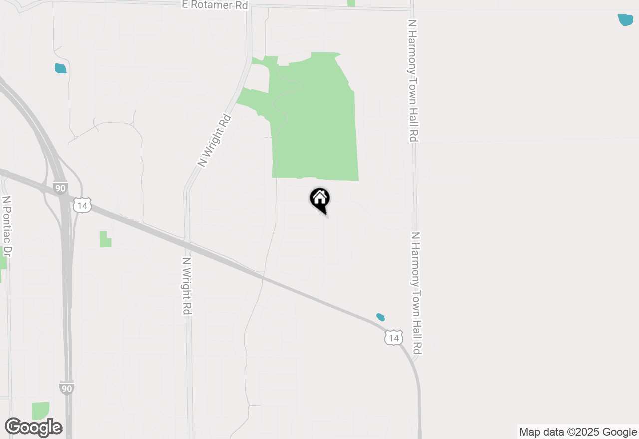 Map of 2715 N Wuthering Hills Drive, Janesville, WI 53546