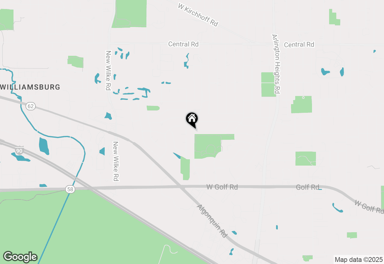 Map of 1502 S Fernandez Avenue, Arlington Heights, IL 60005