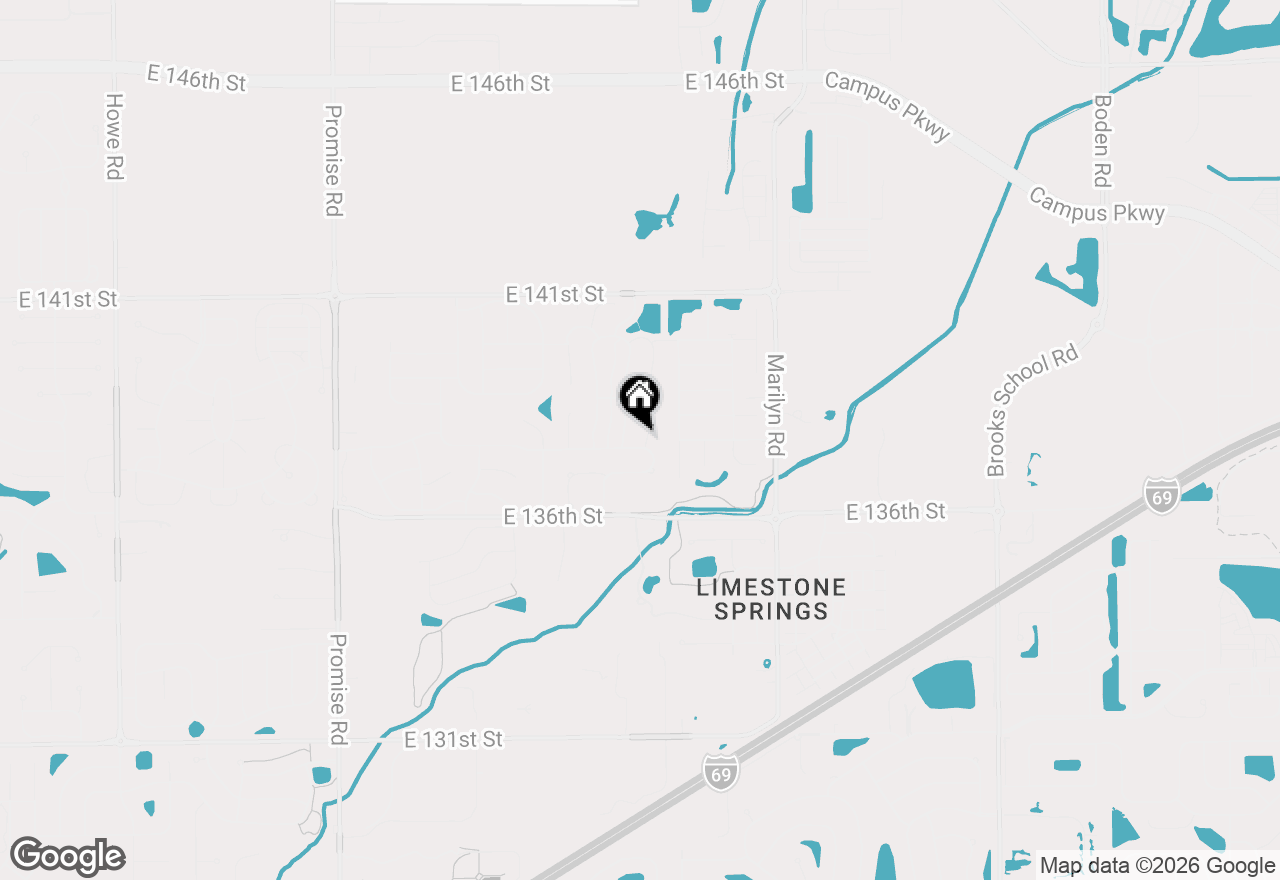 Map of 13804 Black Canyon Court, Fishers, IN 46038