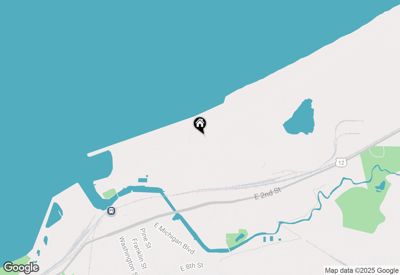 Map of 208 Lake Shore Drive, Michigan City, IN 46360