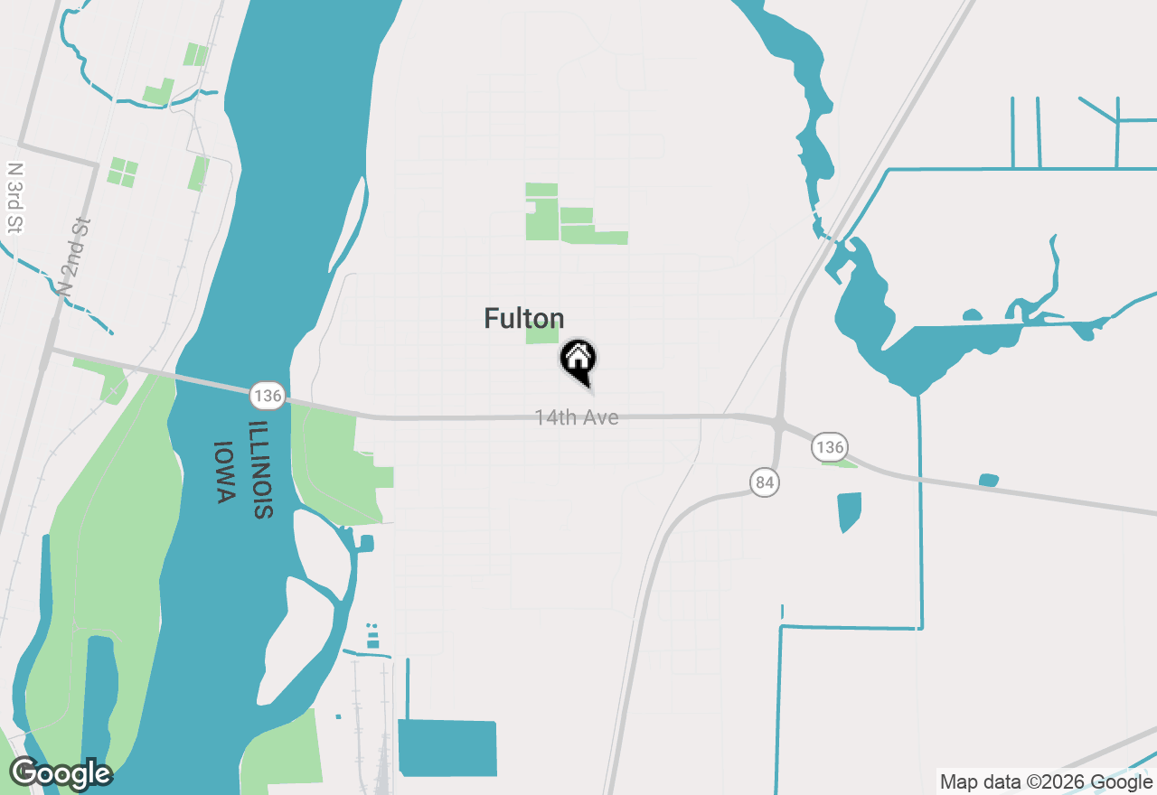 Map of 1022 13th Avenue, Fulton, IL 61252