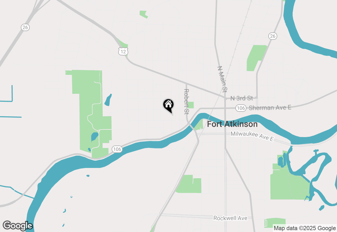 Map of 109 Jackson St, Fort Atkinson, WI 53538